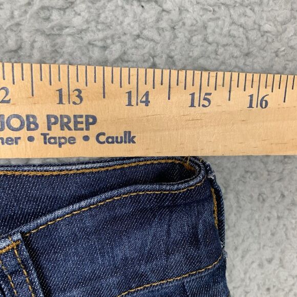 New York & Company Jeans Womens 6 Tall Blue Low Rise Flare Retro Style Denim - Picture 5 of 13